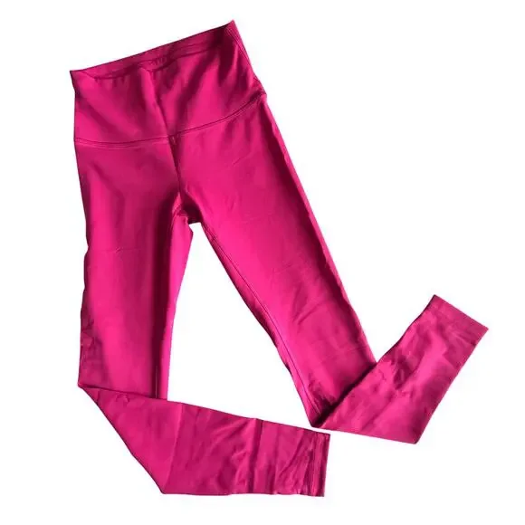 Lululemon Wunder Train High Rise Tight Legging Pink Raspberry 28’’ size 6 - Picture 4 of 8